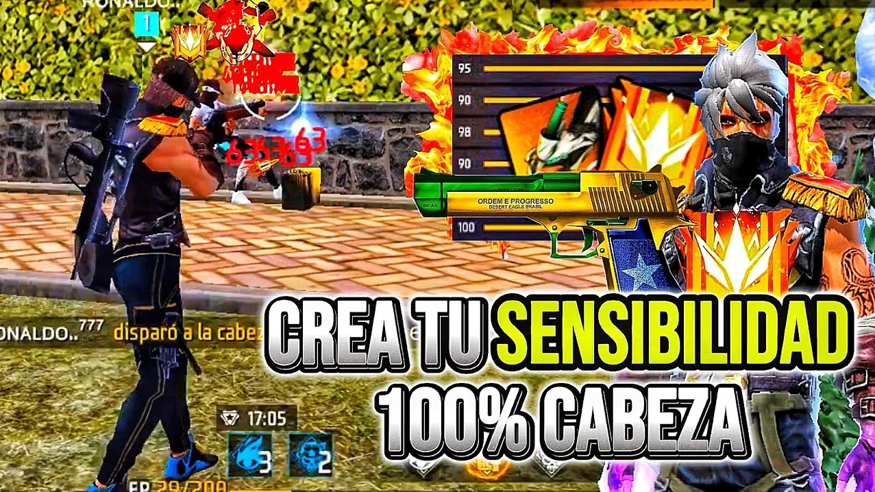 Crear la mejor sensibilidad para dar todo rojo en Free Fire