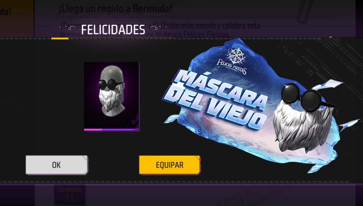 Barba del viejo en Free Fire