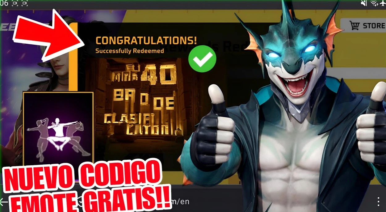 Nuevo código secreto de Free Fire
